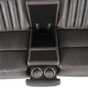 Devin Gray Leather Corner Sofa with 7PCS/3PWR  alternate image, 5 of 7 images.