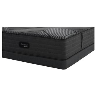 BRB-LX-Class Hybrid-Firm Queen Mattress w/Regular Foundation Beautyrest Black by Simmons