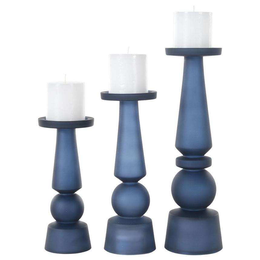 Cassie Blue Set of 3 Candle Holders El Dorado Furniture