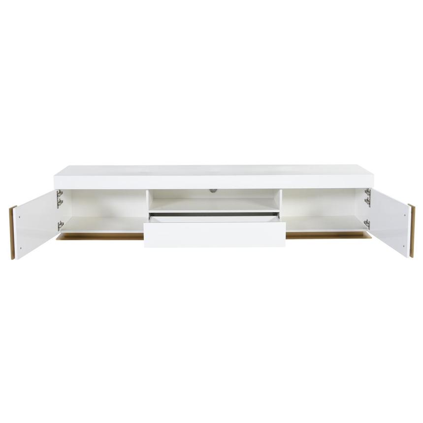 Grand Night White/Gold Gloss TV Stand alternate image, 3 of 6 images.