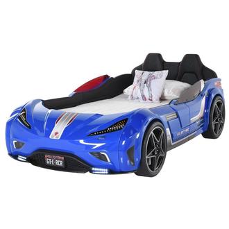 Snow Ev Blue Twin Car Bed