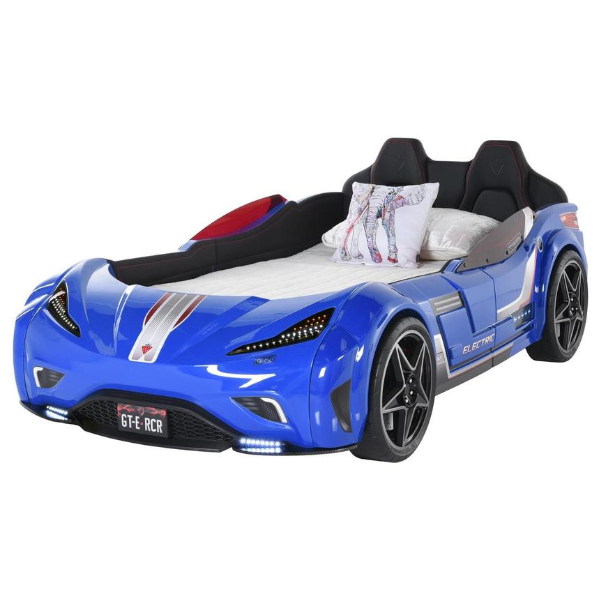 Snow Ev Blue Twin Car Bed main image, 1 of 8 images.