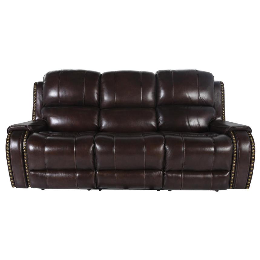 Durham Brown Leather Power Reclining Sofa  main image, 1 of 6 images.