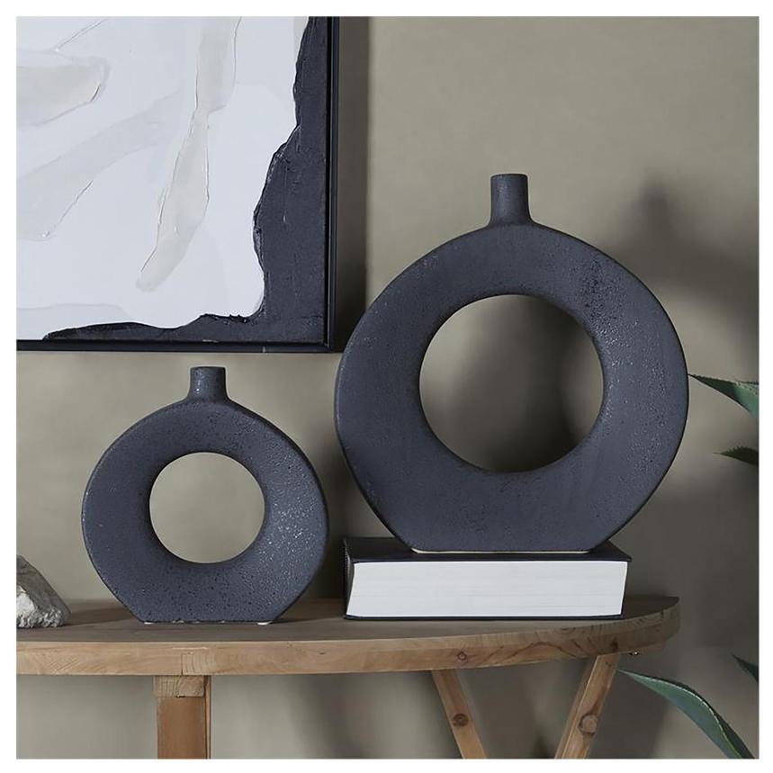 Orotund Black Set of 2 Vases  alternate image, 2 of 4 images.