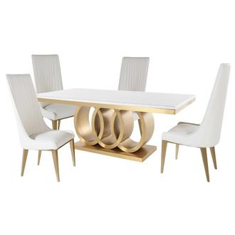 Lillian Gold 5-Piece Dining Set