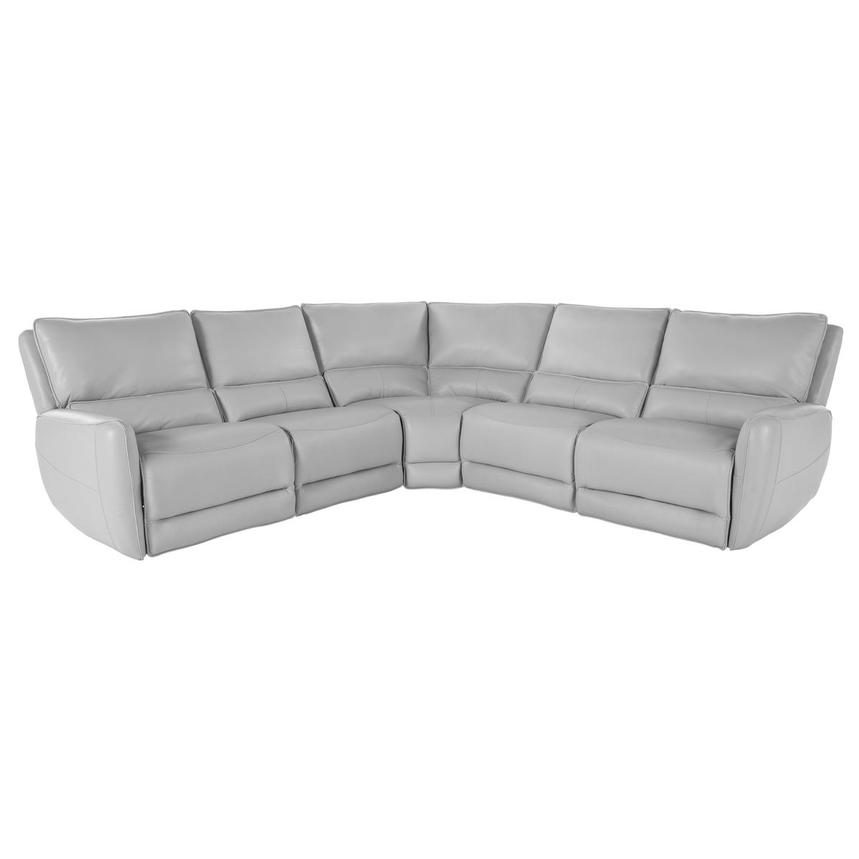 Georgia Leather Power Reclining Sectional with 5PCS/3PWR main image, 1 of 4 images.