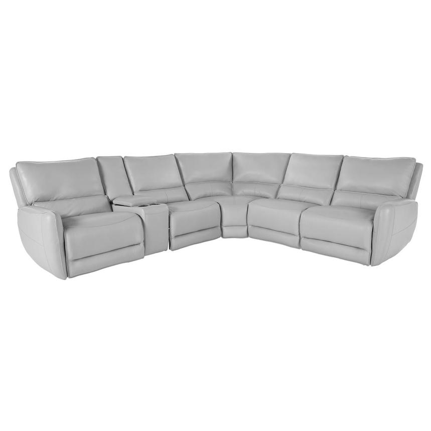 Georgia Leather Power Reclining Sectional with 6PCS/2PWR  main image, 1 of 5 images.