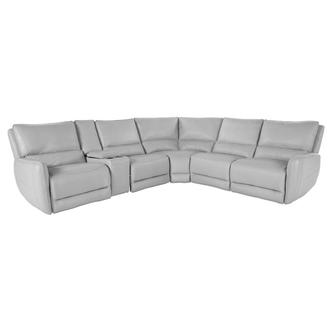 Georgia Leather Power Reclining Sectional with 6PCS/3PWR