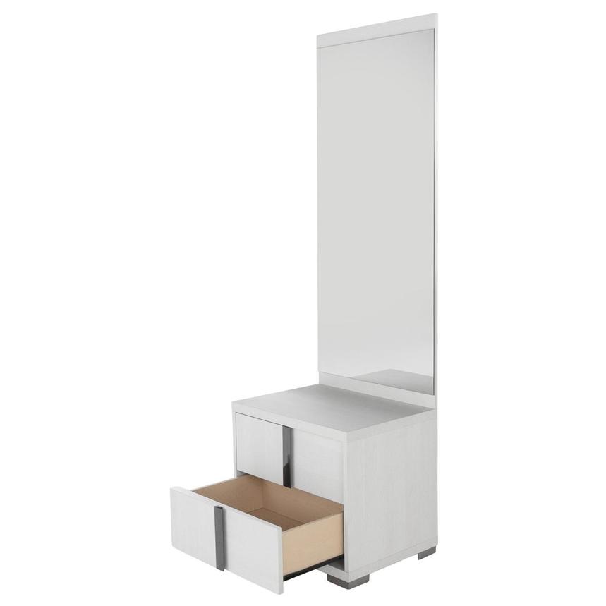 Tivo White Left Nightstand w/Mirror alternate image, 3 of 4 images.