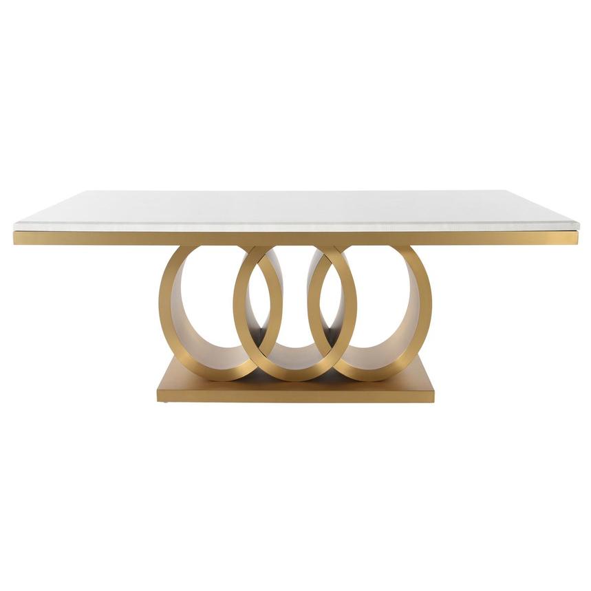 Lillian Gold Rectangular Dining Table alternate image, 3 of 4 images.