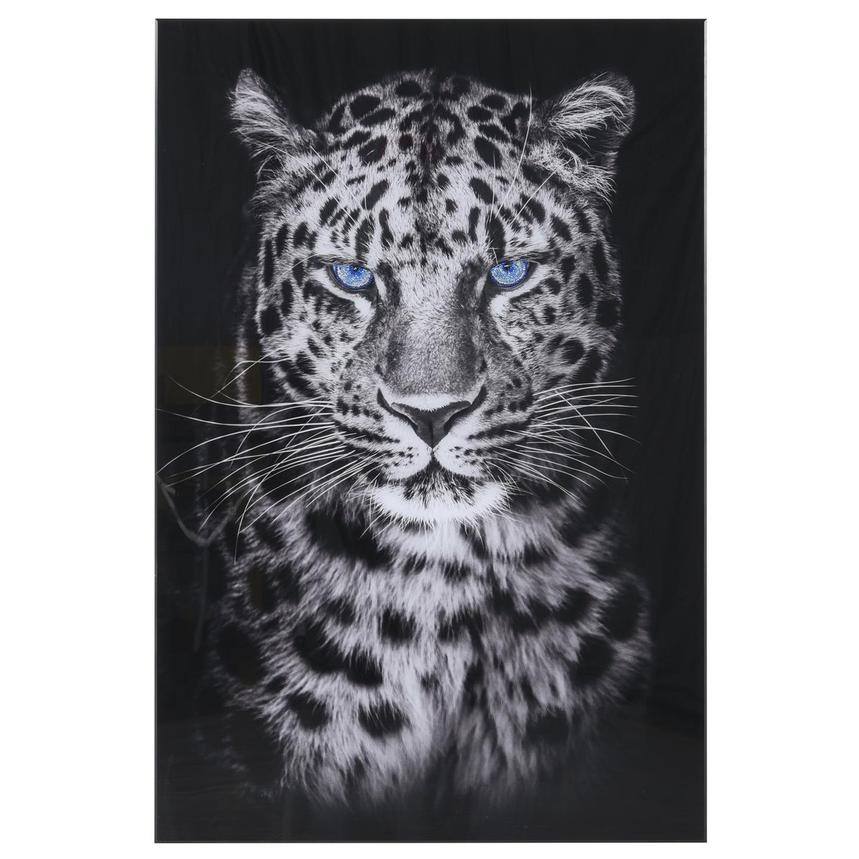 Blue Leopard Acrylic Wall Art  main image, 1 of 2 images.