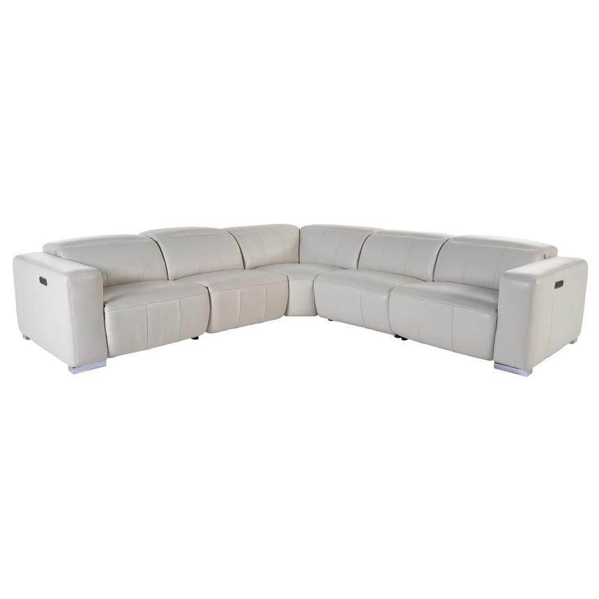 Samar Leather Power Reclining Sectional with 5PCS/3PWR  main image, 1 of 5 images.