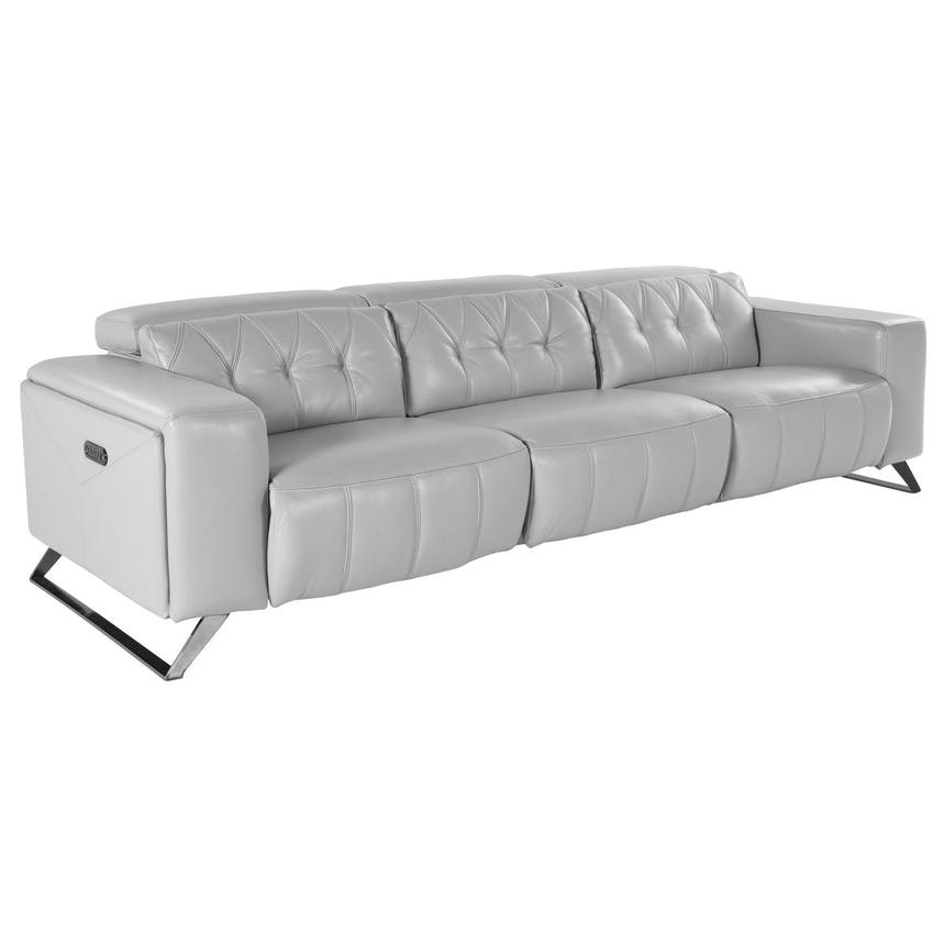 Anchi Silver Oversized Sofa w/2PWR  alternate image, 2 of 4 images.