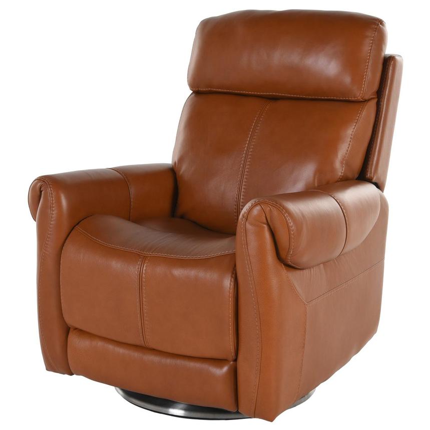 Rogelio Tan Leather Power Recliner  main image, 1 of 6 images.