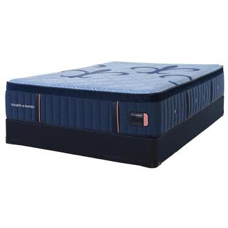 Lux Hybrid-Soft Queen Mattress w/Low Foundation by Stearns & Foster