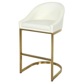 Jessica White Counter Stool