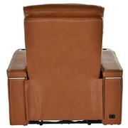 Pummel Tan Leather Power Recliner  alternate image, 5 of 9 images.