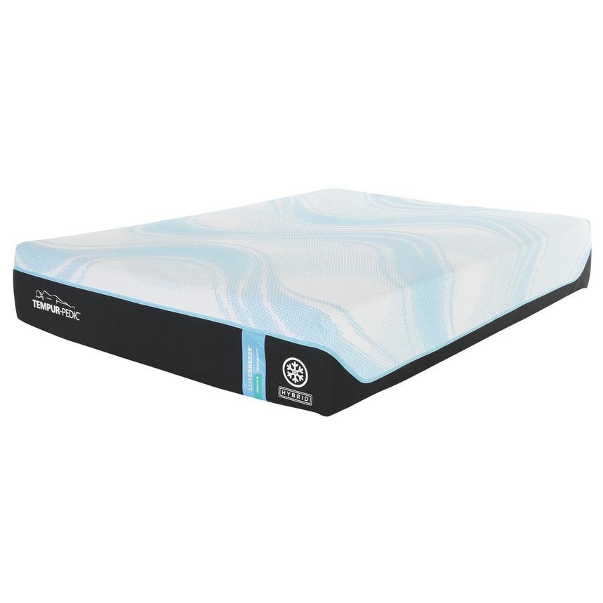 LuxeBreeze Hybrid-Med Soft Queen Mattress by Tempur-Pedic  main image, 1 of 4 images.