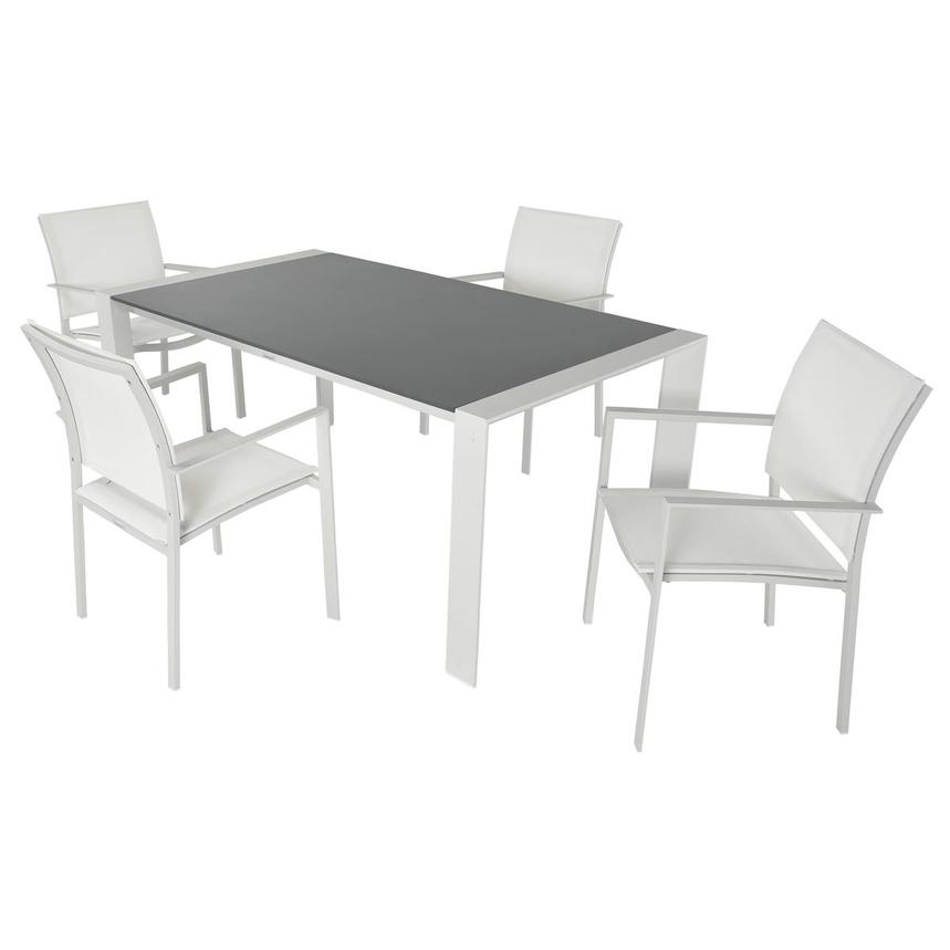Mykonos White 5-Piece Patio Set main image, 1 of 3 images.