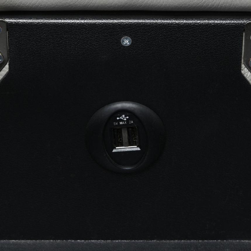 Naya Taupe Home Theater Leather Seating with 5PCS/2PWR  alternate image, 5 of 6 images.