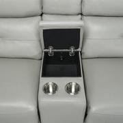 Naya Taupe Leather Power Reclining Sectional with 6PCS/3PWR  alternate image, 3 of 5 images.