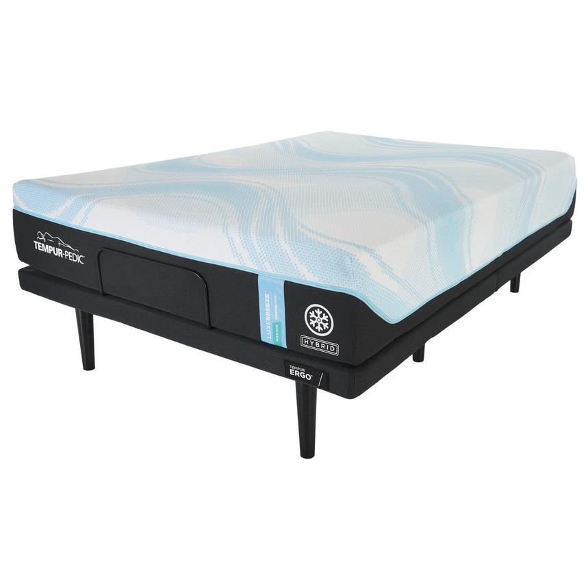 LuxeBreeze Hybrid-Med Soft King Mattress w/Ergo® 3.0 Powered Base by Tempur-Pedic  alternate image, 3 of 6 images.