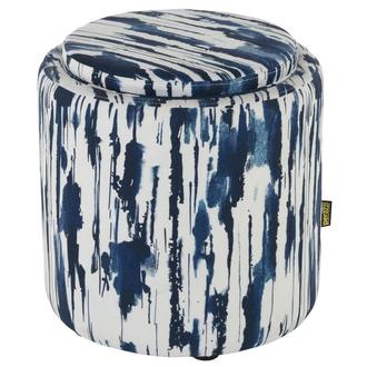 Joey II Blue Ottoman