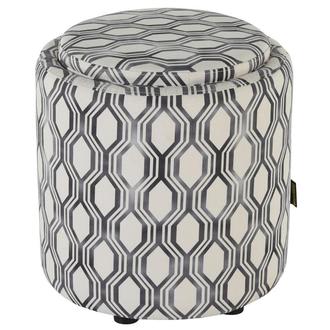Joey II Gray Ottoman