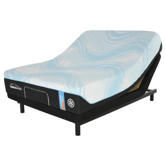 LuxeBreeze-Firm Queen Mattress w/Ease® Powered Base by Stearns & Foster