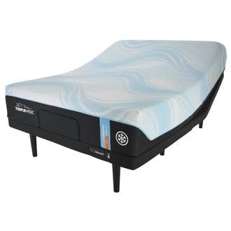 LuxeBreeze-Firm Queen Mattress w/Ergo® ProSmart Powered Base by Tempur-Pedic
