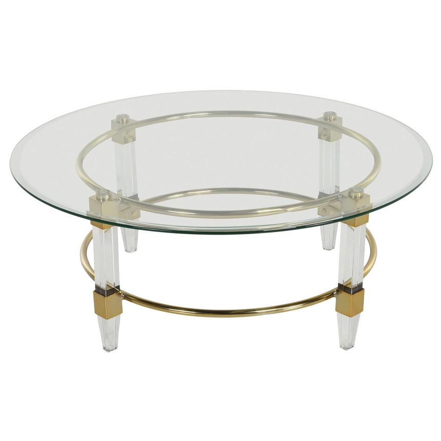 Caroline Gold Round Coffee Table  main image, 1 of 2 images.