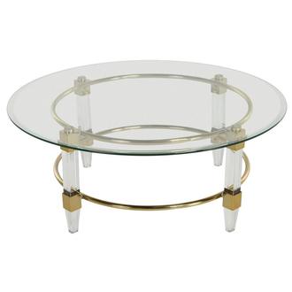 Caroline Gold Round Coffee Table