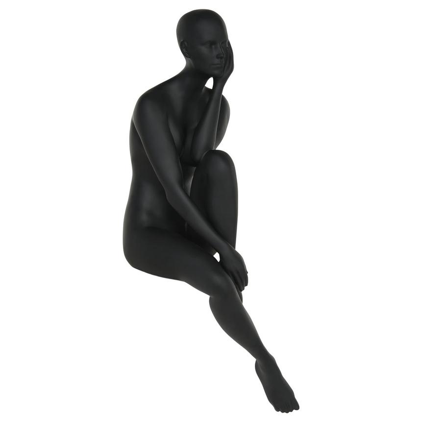 Pensive Black Sculpture  alternate image, 3 of 4 images.