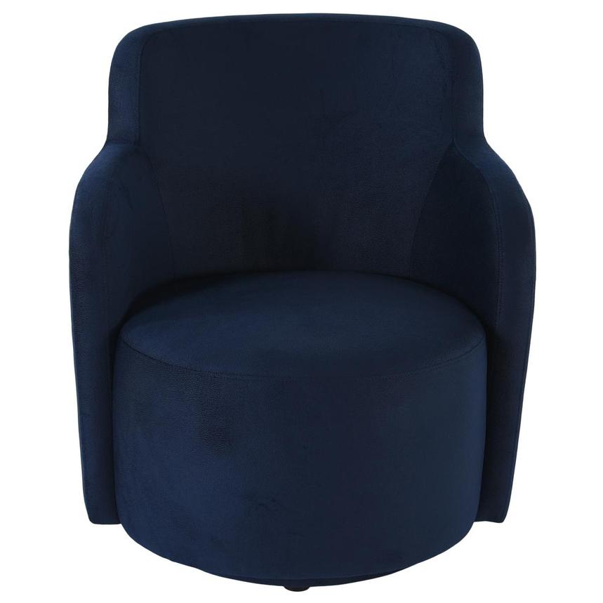 Joey II Blue Swivel Accent Chair  alternate image, 2 of 4 images.