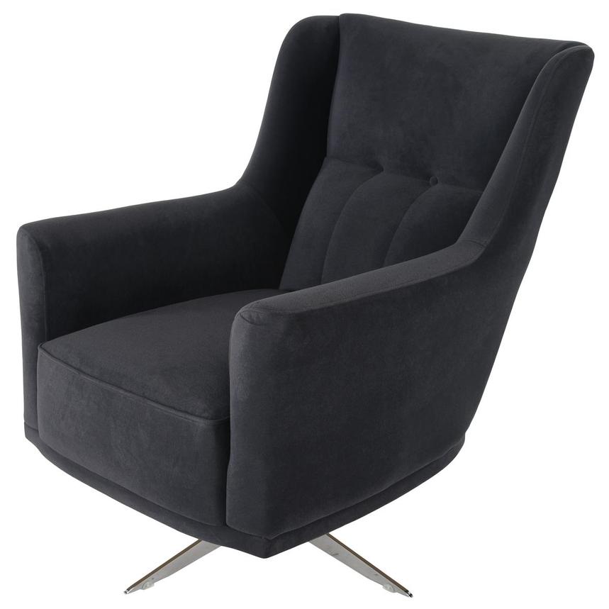 Loretto Navy Swivel Accent Chair