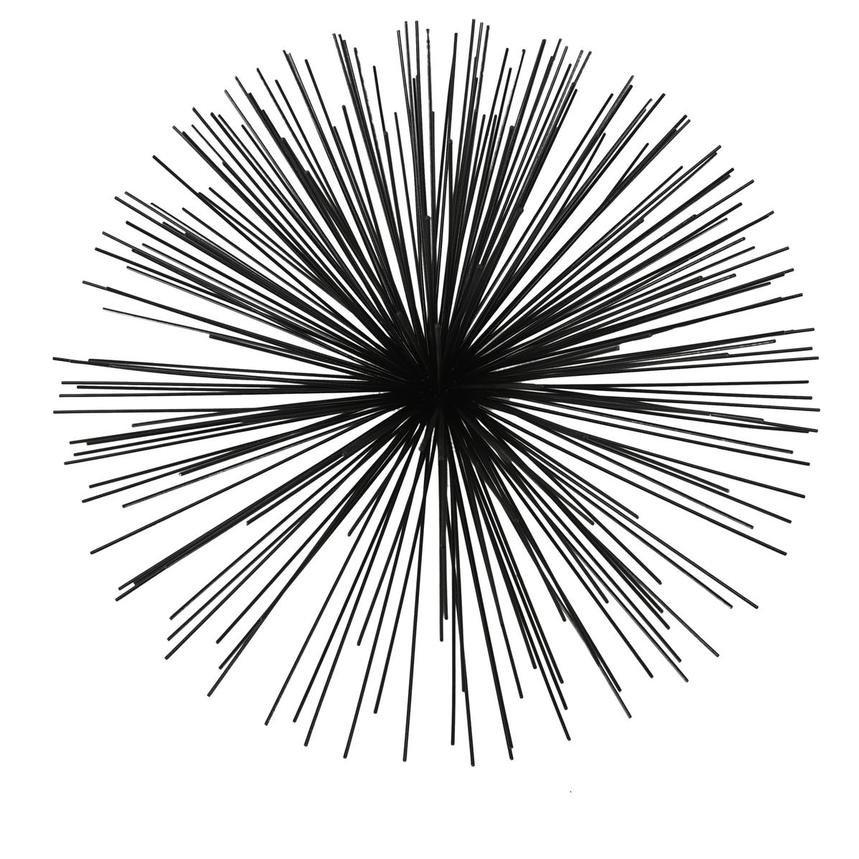 Spiky Black Large Wall Decor El Dorado Furniture