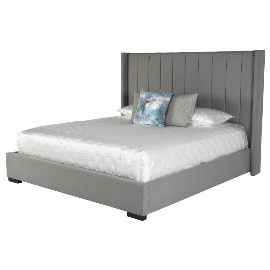 Gray Palace Queen Platform Bed  main image, 1 of 4 images.