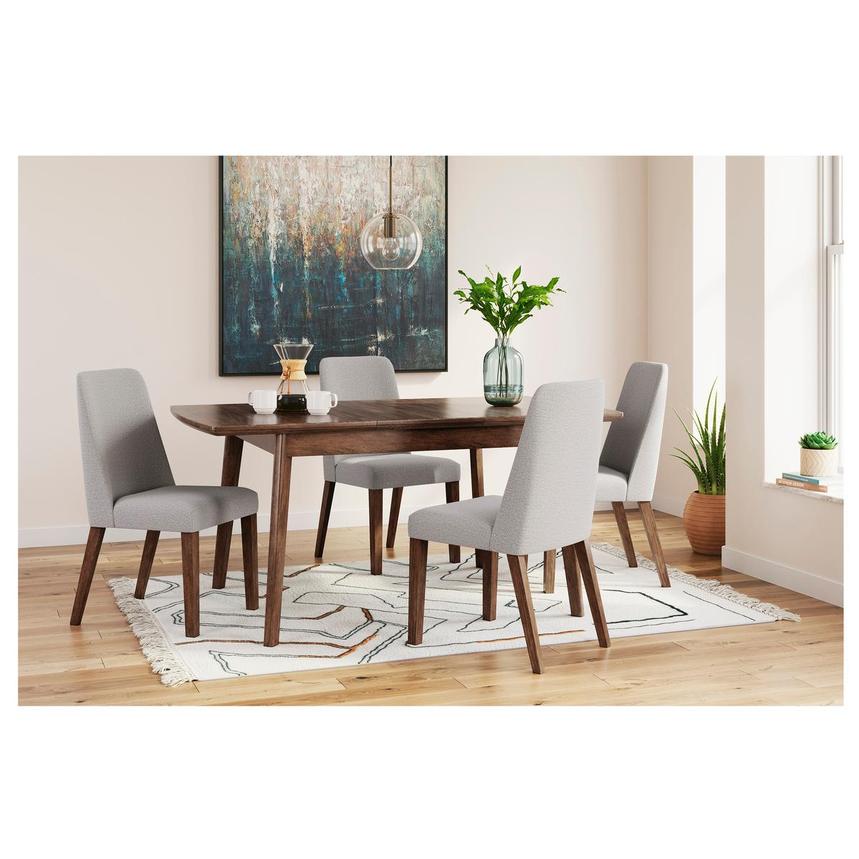 Brenn Light Gray 5-Piece Dining Set  alternate image, 2 of 17 images.