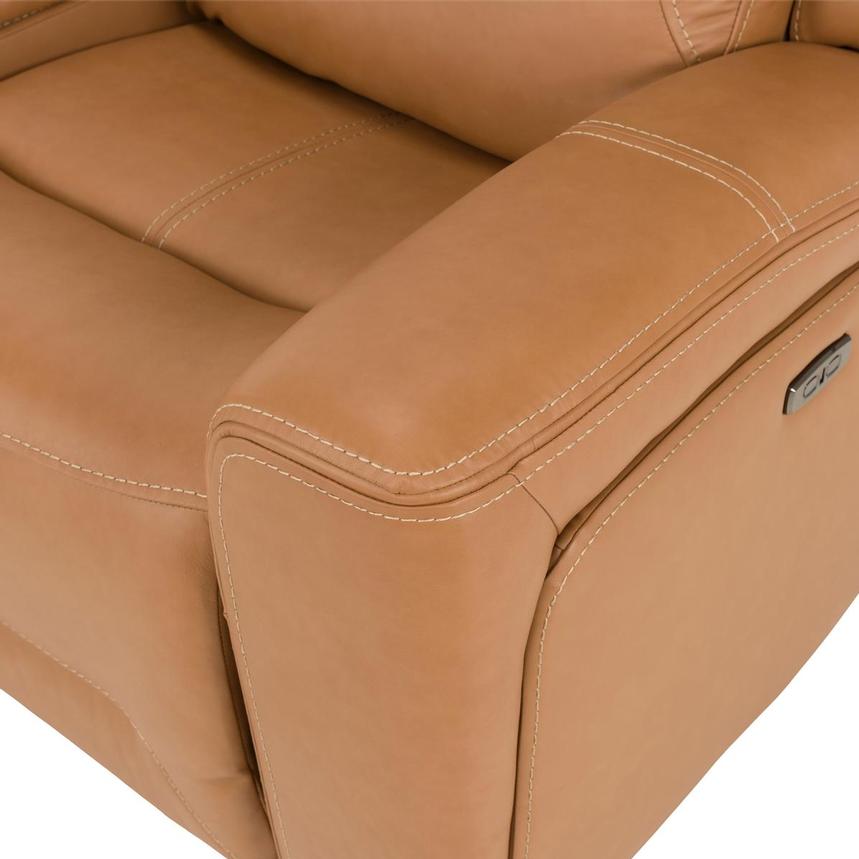 Byron Leather Power Reclining Sofa w/Console  alternate image, 10 of 12 images.