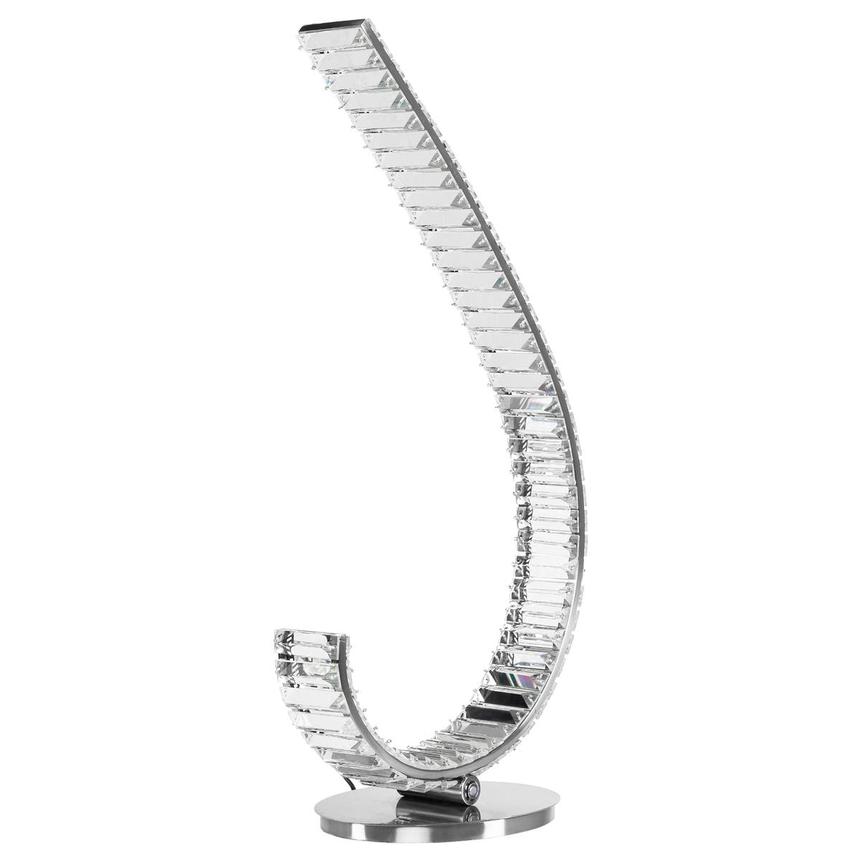 Curve Silver Left Table Lamp alternate image, 5 of 10 images.