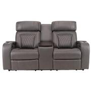 Neal Power Reclining Sofa w/Console  alternate image, 3 of 12 images.