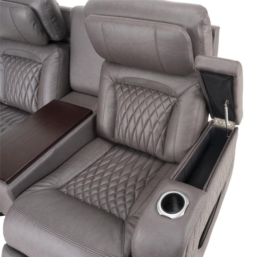 Neal Power Reclining Sofa w/Console alternate image, 6 of 12 images.