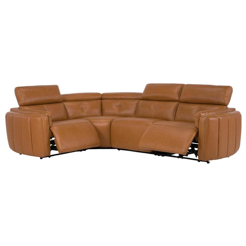 Kamet Leather Power Reclining Sectional with 4PCS/2PWR  alternate image, 2 of 7 images.