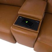 Kamet Home Theater Leather Seating with 5PCS/2PWR  alternate image, 5 of 7 images.