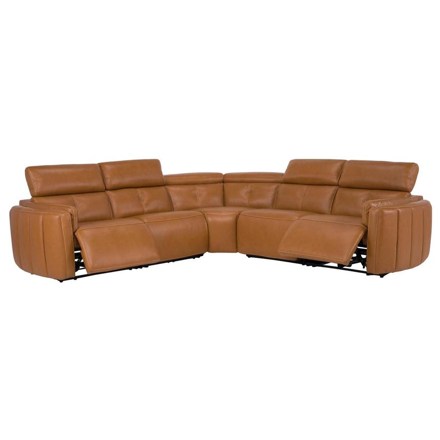 Kamet Leather Power Reclining Sectional with 5PCS/2PWR  alternate image, 2 of 7 images.