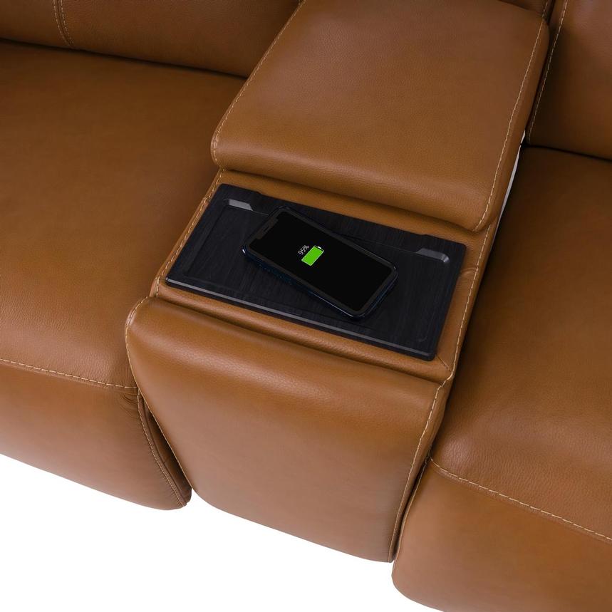 Kamet Tan Home Theater Leather Seating with 5PCS/2PWR alternate image, 5 of 7 images.