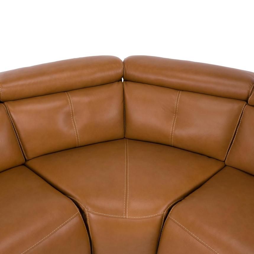 Kamet Tan Leather Power Reclining Sectional with 5PCS/3PWR alternate image, 5 of 8 images.