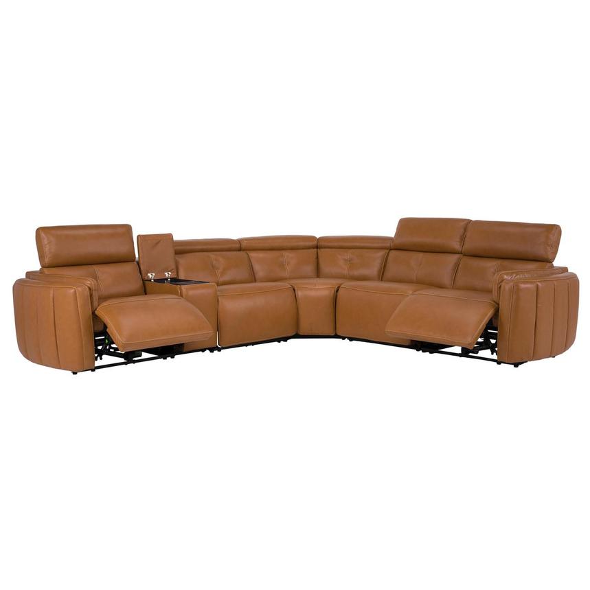 Kamet Leather Power Reclining Sectional with 6PCS/2PWR  alternate image, 2 of 9 images.