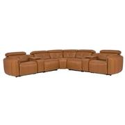 Kamet Leather Power Reclining Sectional with 7PCS/3PWR  main image, 1 of 8 images.