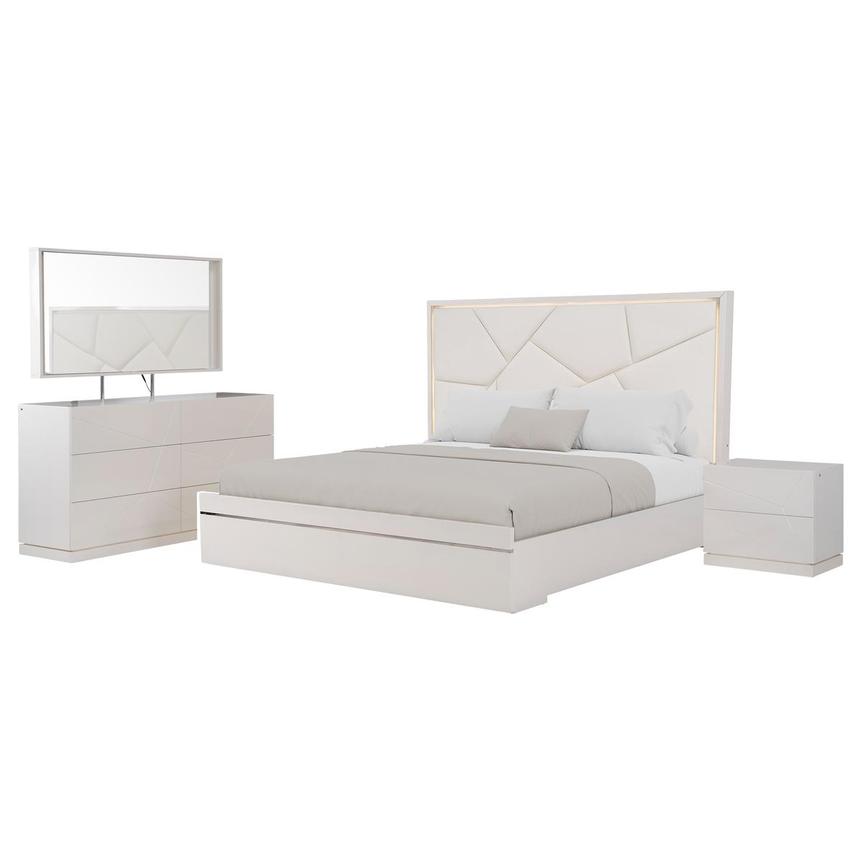 Tessa White 4-Piece Queen Bedroom Set  main image, 1 of 6 images.